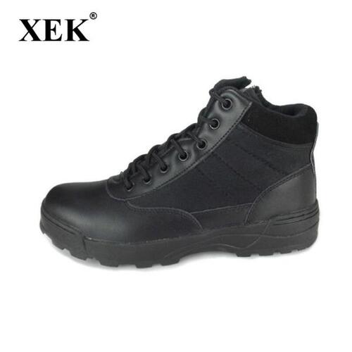 XEK-남자미국 밀리터리 가죽 부츠, 전투 봇 보병 전술 askeri 밀리터리 신발 wyq16