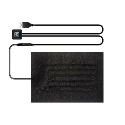 USB 카시트 히터 패드, 3 기어 조절 가능한 온도 전기 난방 워머 조끼 자켓 I6C5 용