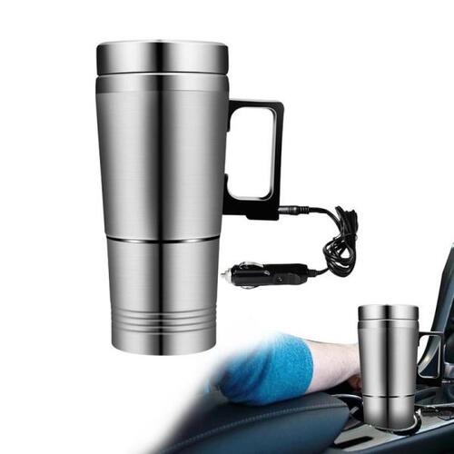 300ML 자동차 물 난방 주전자 누수 방지 온수기 여행 컵 휴대용 따뜻한 절연 플러그, 12V