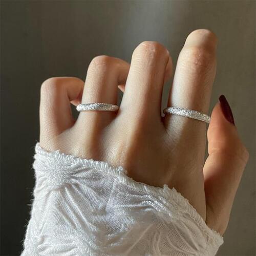 샤이니 925실버 인덱스 핑거 오픈 링, 조절 가능한 반투명 감각 반지, 여자 ,있는 쥬얼리, 결혼 선물