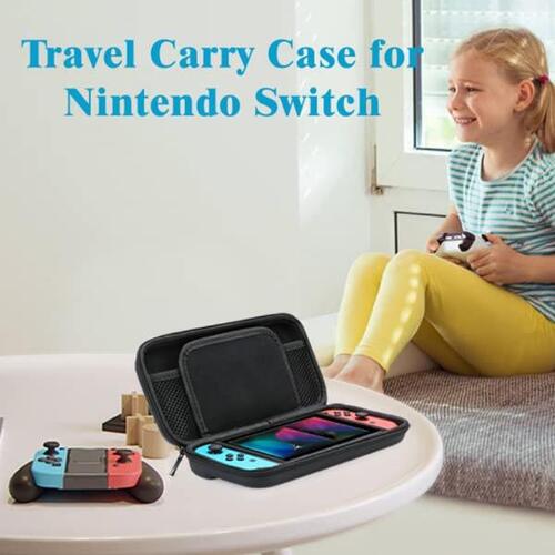 휴대용 핸드 헬드 여행 케이스, 닌텐도 스위치용 하드 쉘, OLED 운반 보관 가방, 게임 카드
