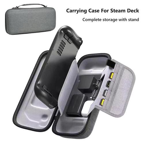 스팀 데크 게임 콘솔 보관 가방, EVA 하드 쉘 충격 방지 보호 케이스, 여러 카드 슬롯 여행용 운반