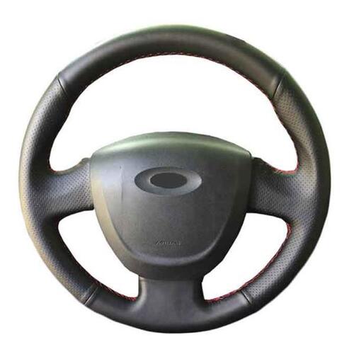 DIY Lada Granta 2011- 용 자동차 핸들 Braiding Cover 주문제작 커스텀 Original Steering Wheel