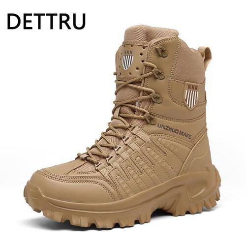 DETTRU-/ 아웃도어 밀리터리 전투 훈련 부츠, 스포츠 신발, 남성 하이킹 밀리터리 사막 작업