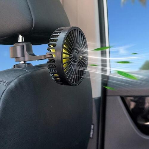 Adjustable Speed Car Headrest USB Fan Auto Mini for Hot Summer