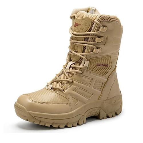 /밀리터리 전술 망 부츠 크기 39-47 특수 강제 방수 사막 전투 앵클 밀리터리 남자 작업 신발