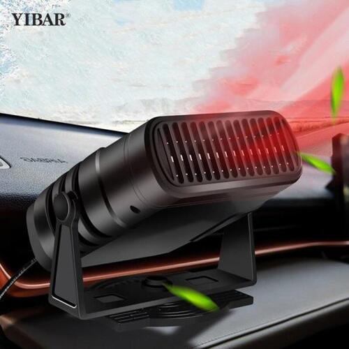 4IN 1 Rotatable Car Heater Fan 12/24v Air Cooler Demister Windscreen Large Truck Accessories