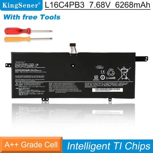 Kingsener-레노버 아이디어패드용 노트북 배터리 L16C4PB3, 720S-13ARR 720S-13IKB 시리즈 L16M4PB3 L16L4PB3, 7.68V, 268mAh,