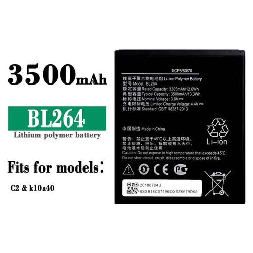 100% Orginal High Quality Replacement Battery For Lenovo C2 k10a40 BL264 New Built-in Large Capacity