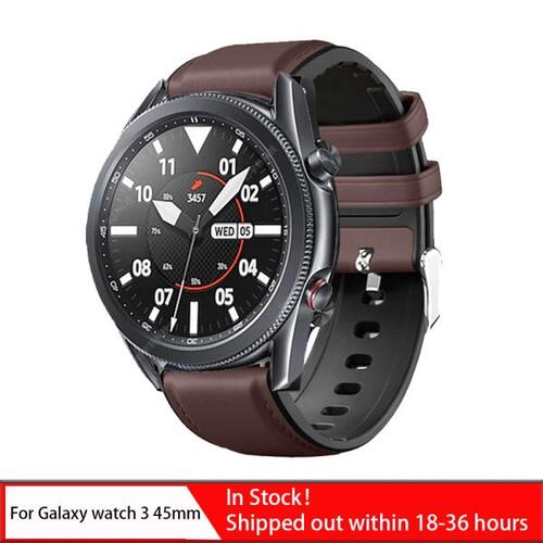 삼성 갤럭시 워치 3 45mm 스트랩 실리콘 가죽 시계 밴드 스포츠 팔찌 22mm 시계 밴드 갤럭시 워치 46mm 기어 S3, Samsung galaxy watch 시곗줄 시계줄