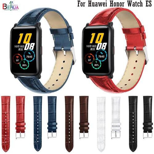 Huami Amazfit BIP youth / lite / S Watchbands 용 Huawei Honor Watch ES 팔찌 밴드용 가죽 교체 시계 스트랩 밴드