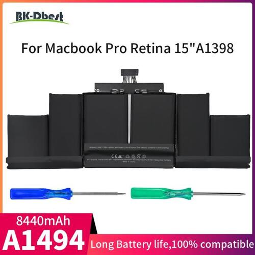 강도 품질 A1494 노트북 배터리 맥북 레티나 시리즈 A1494 A1398, 노트북 배터리