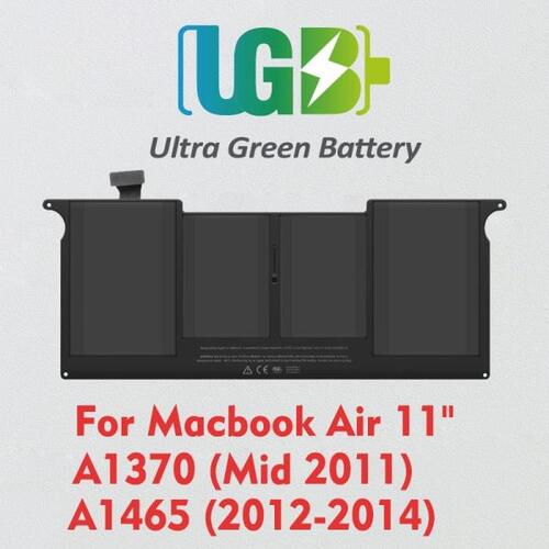 UGB  A1406 A1495 배터리, 애플 맥북 에어 11 인치 A1370 2011 중반, A1465 2012-2014 시리즈 노트북