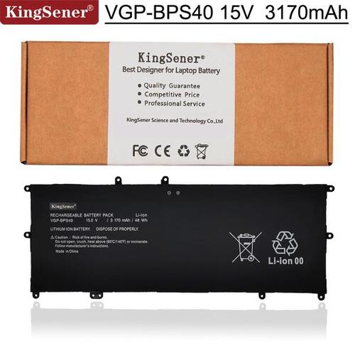 KingSener VGP-BPS40 노트북 배터리 소니 바이오 플립 14A SVF14N SVF 15A SVF15N17CXB VGP-BPS40 15V 3170mAh  2  보증