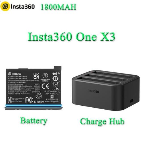 Insta360 ONE X3 고속 충전 허브, Insta360 ONE X3 배터리 카메라 액세서리