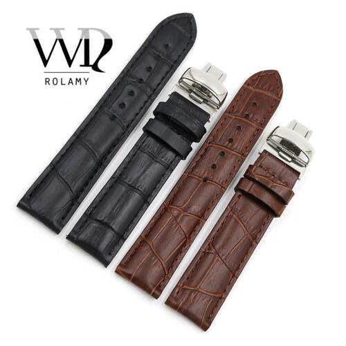 HOT Leather Strap 19mm Black Brown Real Calf Leather Replacement Watch Band Bracelet For Tissot PRC2
