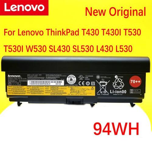 레노버 ThinkPad T430 T430I T530 T530I W530 SL430 SL530 L430 L530 45N1007 45N1006 94WH 70  노트북 배터리