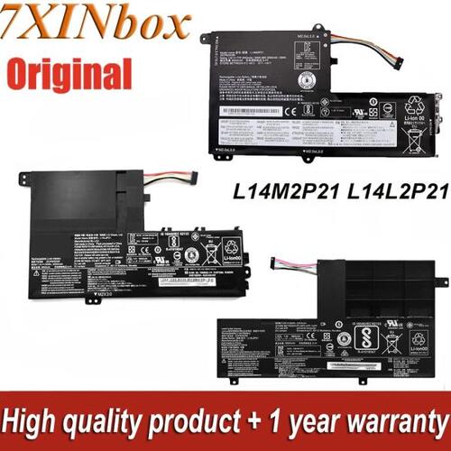 7XINbox 7.4V 30Wh 4050mAh L14L2P21 L14M2P21 노트북 배터리, Lenovo IdeaPad 300S 310S 330S 500S 510S Yoga 50