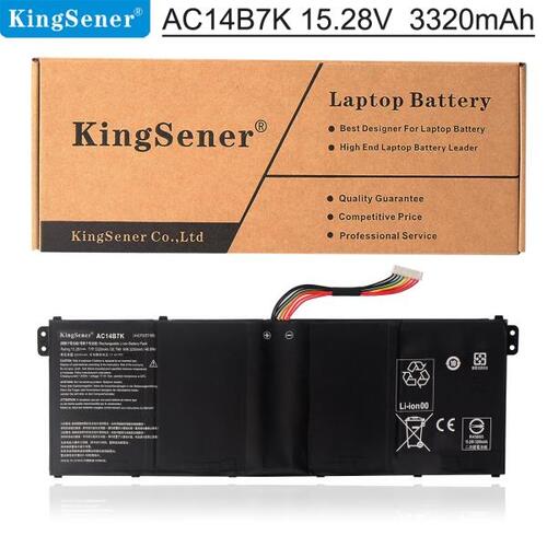 KingSener  AC14B7K 노트북 배터리 Acer 스핀 5 SP515-51GN 스위프트 SF314-52 Acer 니트로 5 AN515-42 15.28V 3320mAh/50.