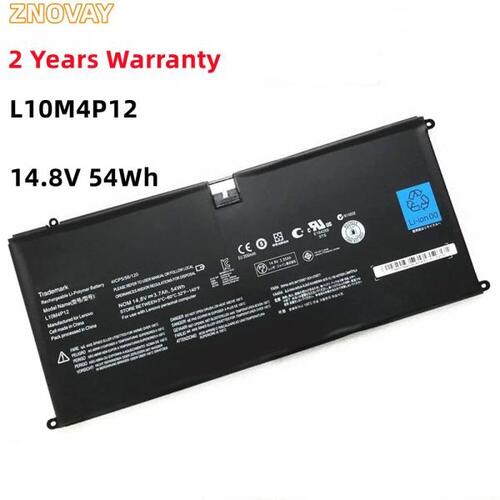 ZNOVAY-레노보 노트북 배터리 L10M4P12, 요가 13, U300, U300s 시리즈 4ICP5/56/120, L10M4P12, 14.8V, 54Wh, 3700mAh