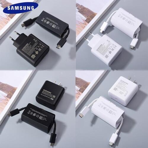 정품 SAMSUNG Galaxy A90 A91 A11 A52 5G Note 10 Plus 45W USB C Super 어댑터  충전 충전기 EP-TA845 S21 S20 Ultra