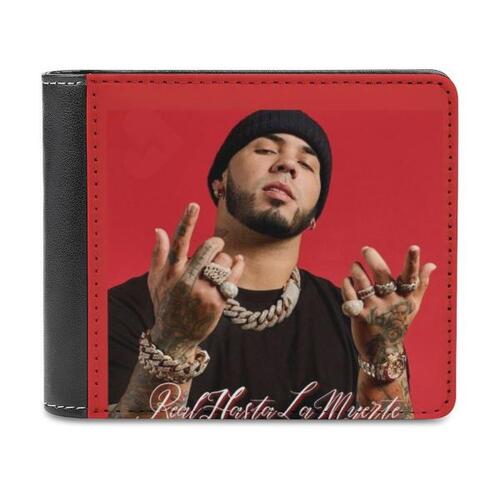 Real Hasta La Muerte-아누엘 Aa 클래식 스타일 지갑, 패턴 지갑, 남성 , 고품질 지갑, 아누엘, 카롤