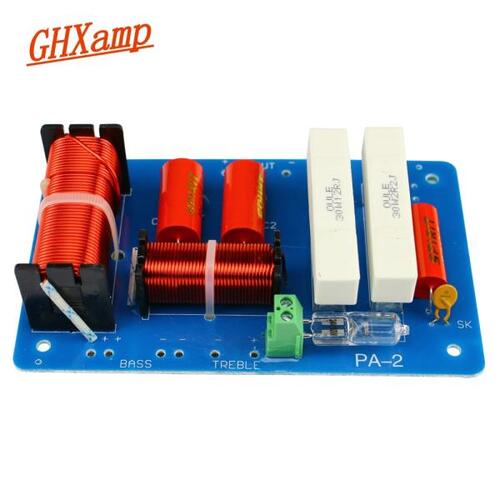 GHXAMP-2 웨이 크로스오버 트레블 + 듀얼베이스 스테이지 스피커, 크로스오버 2200Hz 500W 10-15 인치 프로페셔널 스테이지 스피커 1 개