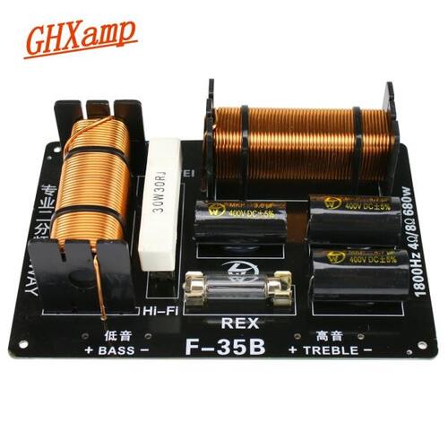 GHXAMP 680W 2 Way Crossover 1800Hz Treble Bass Speaker Crossover 4-8ohm For Professional Stage Speak
