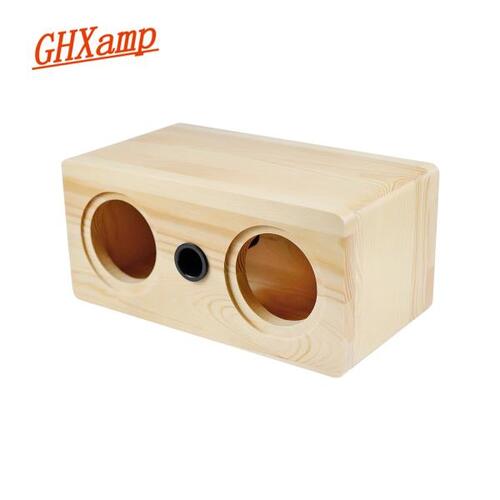 GHXAMP-나무 스피커 박스 3 인치 90mm 풀 레인지 스피커 쉘, 빈 바디 2.0 Hifi 홈 시어터 라운드 라우드 스피커 케이스 1 개