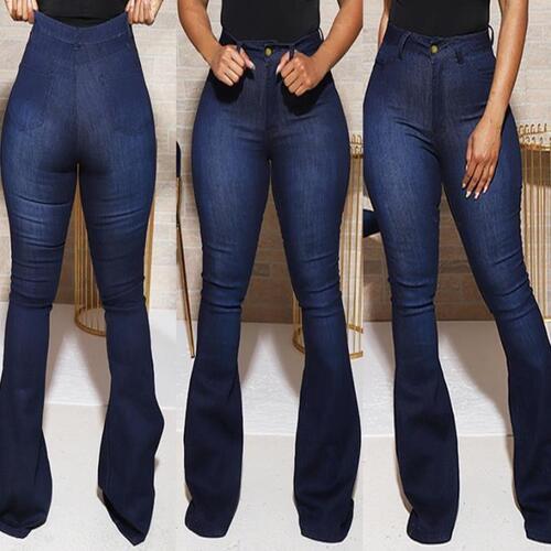 Fashion Casual Stretch Pull Up Pants Solid Color Denim Trousers Ladies Jeans Women#39s Clothing