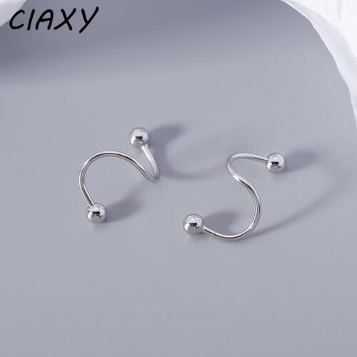 CIAXY-여자 봄 귀걸이, 여자 친구 로터리 귀걸이 레트로귀 보석 선물 실버 색상