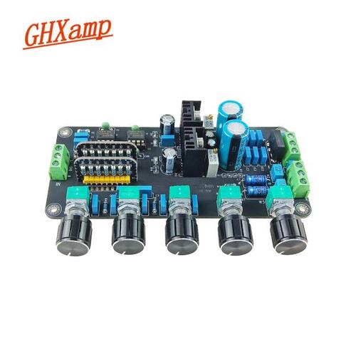 GHXAMP 프리 앰프 톤 컨트롤 보드, 고음 미드 베이스 볼륨 조정 UPC4570C 밸런스 컨트롤 듀얼 AC 15V-20V 1 개