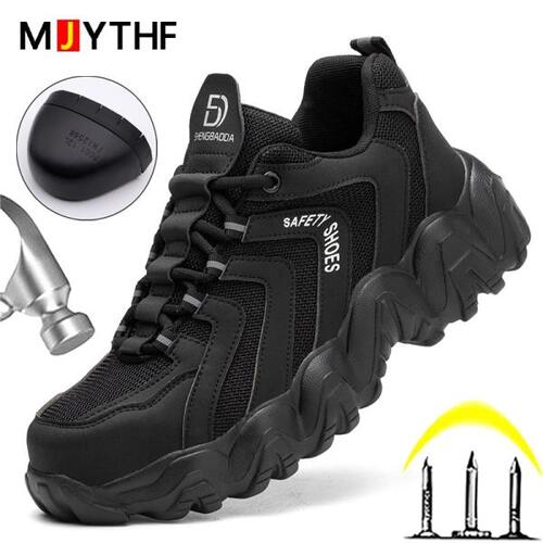 MJYTHF  스포츠 신발, 남자부츠, 펑크 방지 작업 신발, 가볍고 편한 보안불가능한 보호 신발