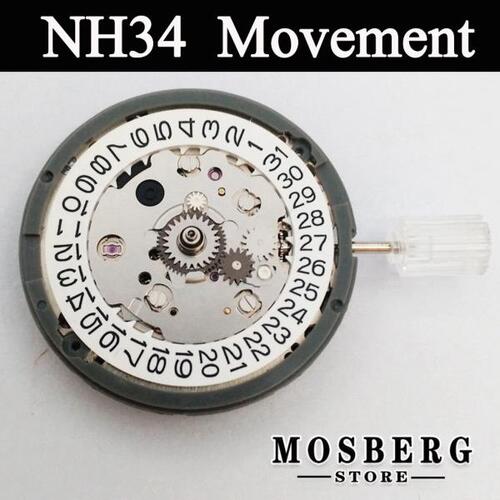 시계 무브먼트 NH GMT NH34 시계 무브먼트 오리지날 일본 기계식 자동 날짜 3 시 자동 와인딩 고정밀 시계 수리 도구, 기계식 시계 수리 손목시계