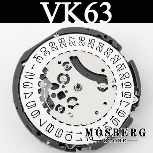 시계 무브먼트 NH 쿼츠 시계 무브먼트 날짜, VK 시리즈 VK63A VK63, 고정밀 시계 수리 도구, 3 시 크로노그래프