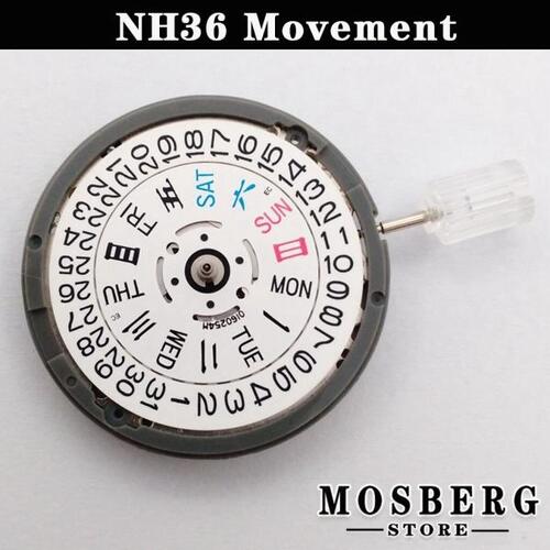 시계 무브먼트 NH NH36 시계 기계식 자동 날짜 3시 태엽 고정밀 시계 수리 도구 액세서리