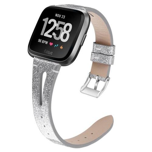 Bling Real Leather Strap For Fitbit Versa 2/Versa /Versa Lite Band Bracelet Sport Strap For Fitbit V
