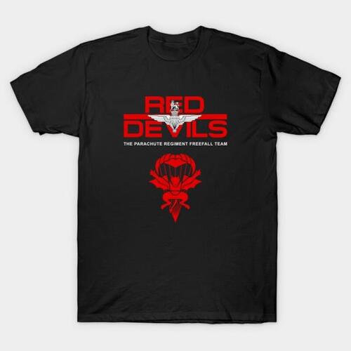 영국 밀리터리 공수 붉은 악마 낙하산 팀 티셔츠 순면 라운드넥 반팔 캐주얼 남자 사이즈 S-3XL
