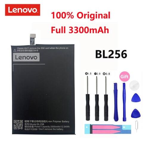 100%  3300Mah BL256 리튬 이온 배터리, 레노버 레몬 K4 노트 K4note X3 라이트 K51c78 /A7010 스마트 핸드폰