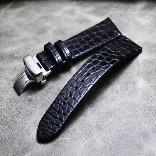 Thin section Wristband 16 18 19 20 21 22 mm Handmade watch Strap Real Crocodile skin watchband Butte
