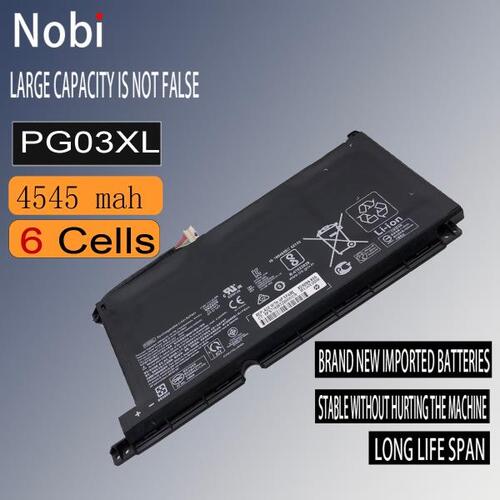 Nobi   PG03XL HSTNN-OB1I 노트북 배터리 HP TPN-C141 Q229 Q241 15-dk0020TX 파빌리온 게임 16-a0000 시리즈