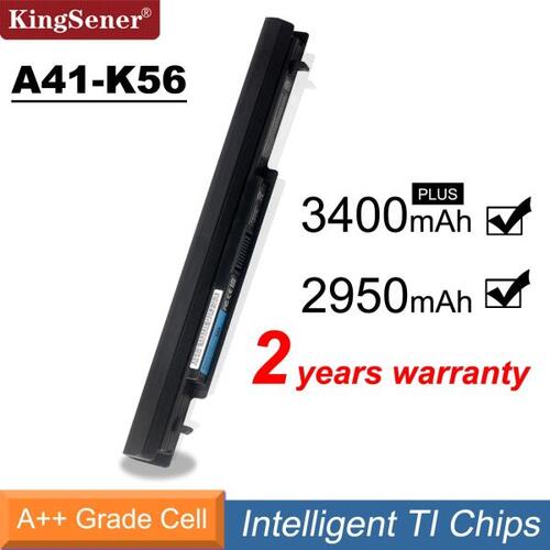 KingSener  A41-K56 노트북 배터리 ASUS K46 K46C K46CM K56 K56CA K56CM S46C S56C R505CA A32-K56 15V 2950mAh