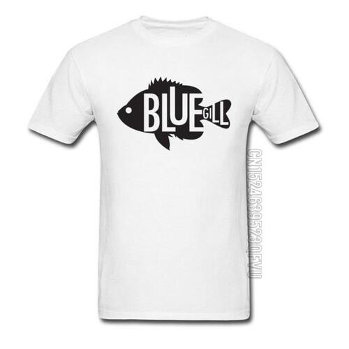 Bluegill Fish TopsLetter Day Round Collar 100% Cotton Man T Shirts 빅사이즈 참신 디자인 뉴 티셔츠 남자