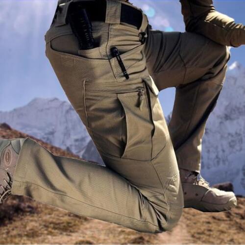 남자 밀리터리 전술 바지 특수 멀티 포켓 방수 내마모성 캐주얼 훈련 작업복