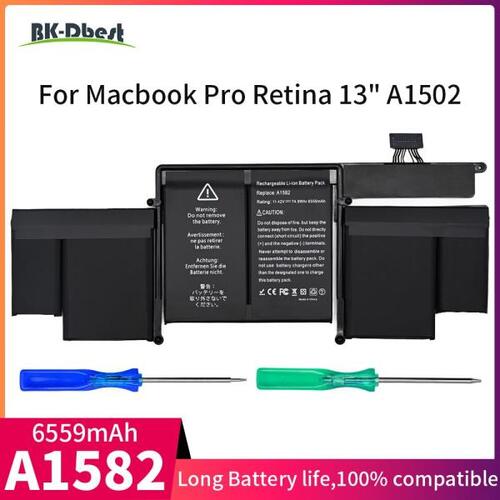 BK-Dbest 노트북 배터리 A1582 11.42V 74.9Wh, MacBook Pro Retina 13 &amp;quot;용 A1425 A1502 2013-2014 시리즈