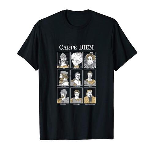 Carpe Diem 세계 정복자 밀리터리 티셔츠