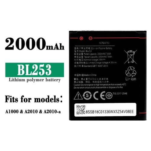 BL253 Orginal High Quality Replacement Battery For Lenovo A1000 A2010 A2010-a 2000mAh BL-253 Built-i