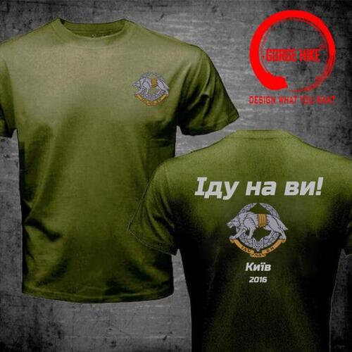 우크라이나어 spetsaz 특수 작전 부대 남자 티셔츠 밀리터리 여름,