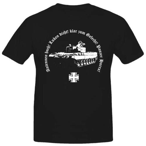 Tank Force Military Bundeswehr 독일 탱크 남자 안테나 높은 티셔츠
