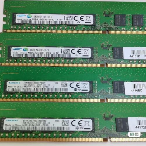 Samsung RAM 8 기가바이트 ECC 1RX8 PC4-2133P-ED1-11 서버 메모리 HMA81GR7AFR8N-TF